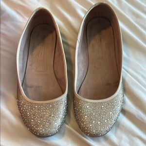 Style & Co Cream Flats with Elegant Sparkle